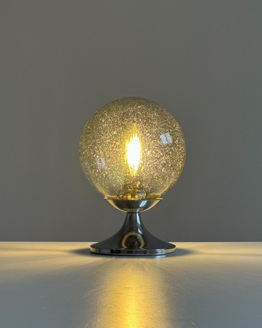 70s Chrome Ball Lamp