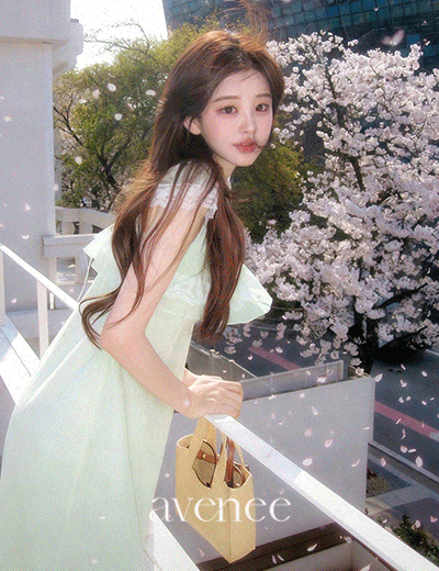 밀크코코아 PRE-SUMMER 7%.Avenee.Ebnie Mint Dress