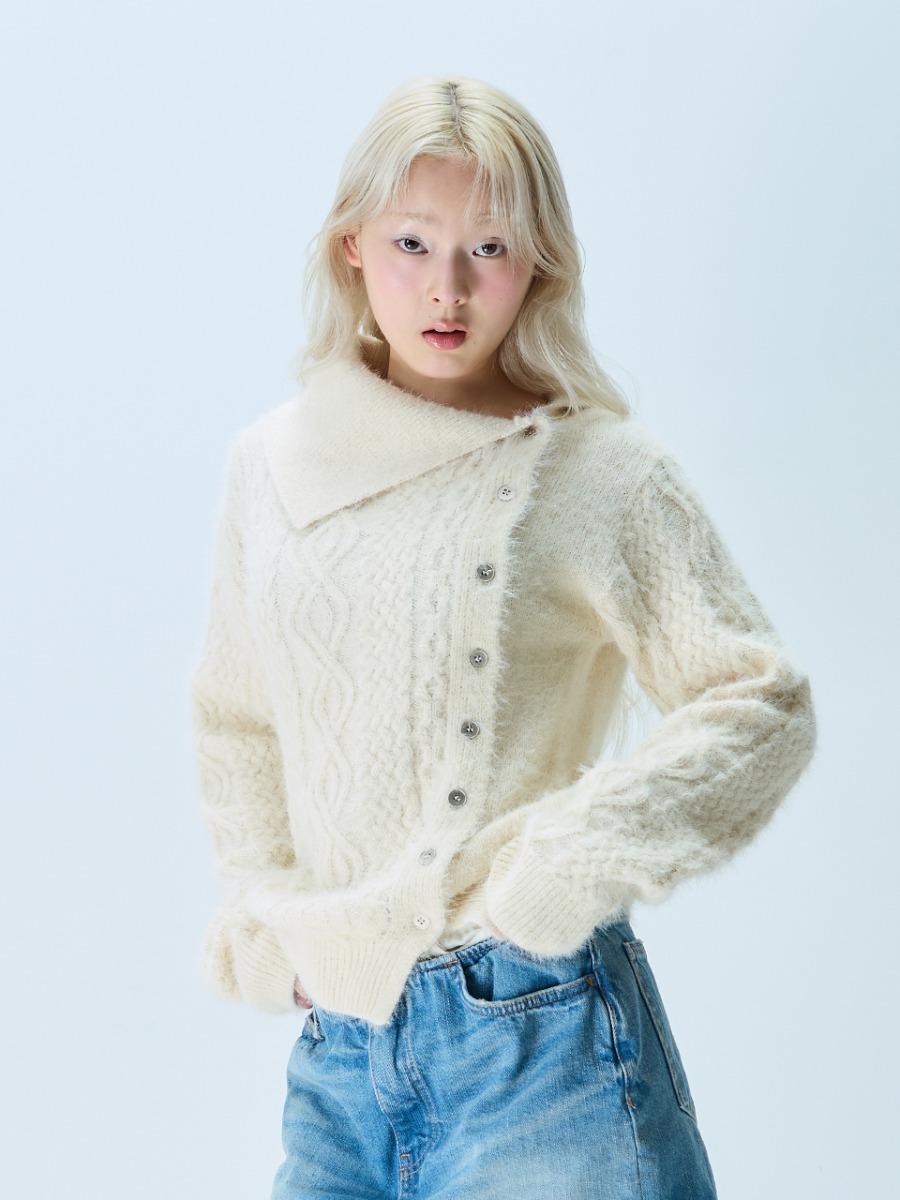 L21 CLOUD CABLE KNIT(CREAM)