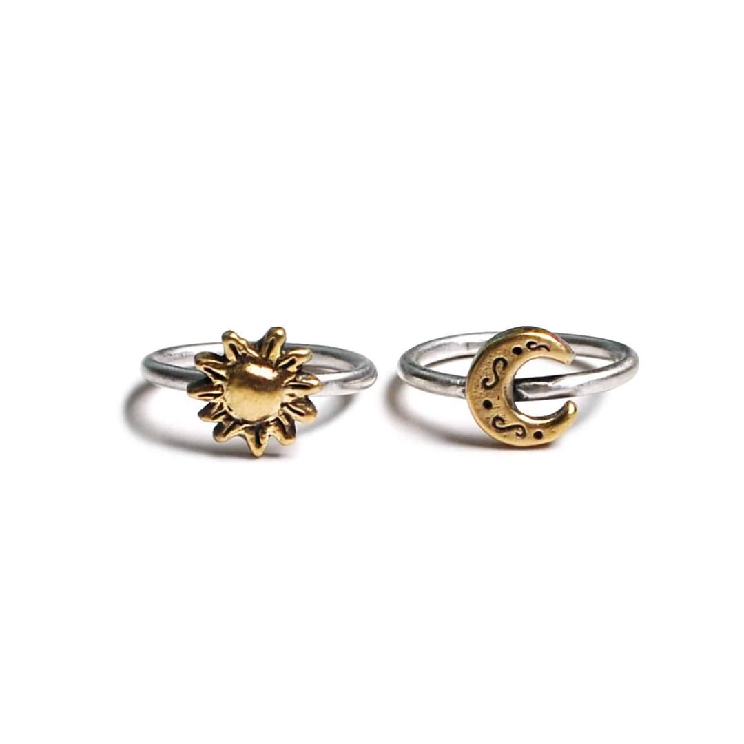 LW - sun & moon nature ring