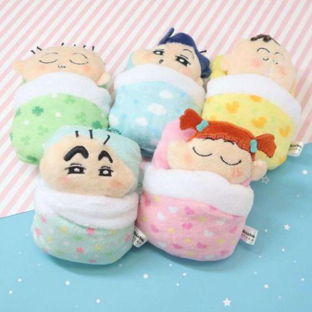 짱구 베이비 이불 마스코트 인형 키링 아기 스야스야 철수 훈이 맹구 유리