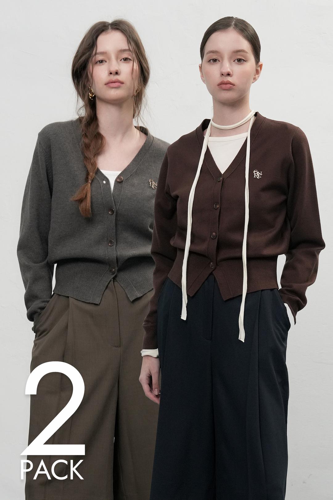 [2PACK] WOMAN GNRL 에센셜 가디건 [10COL]