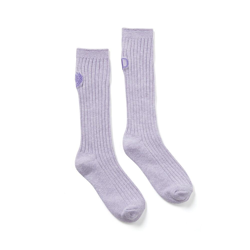 KIDS LONG SOCKS MRD LOGO_LAVENDER PURPLE