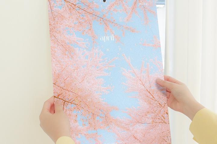 2024년 벽인테리어 사진 풍경 포스터 A3 낱장 16장 2024달력 벽걸이달력