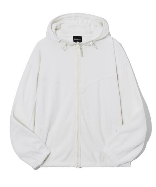 FLEECE HOOD ZIP-UP (IVORY) [LRSWCFH903M]