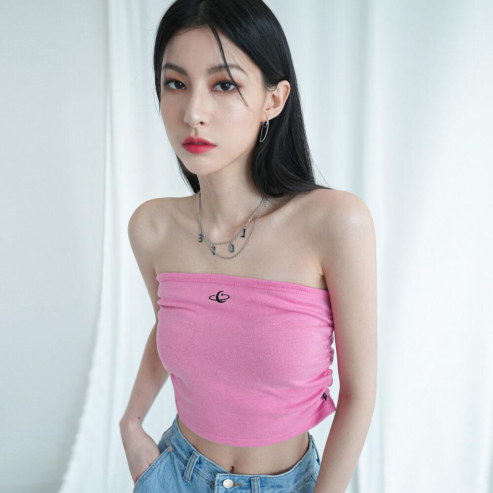 vivid-moon croptop PINK