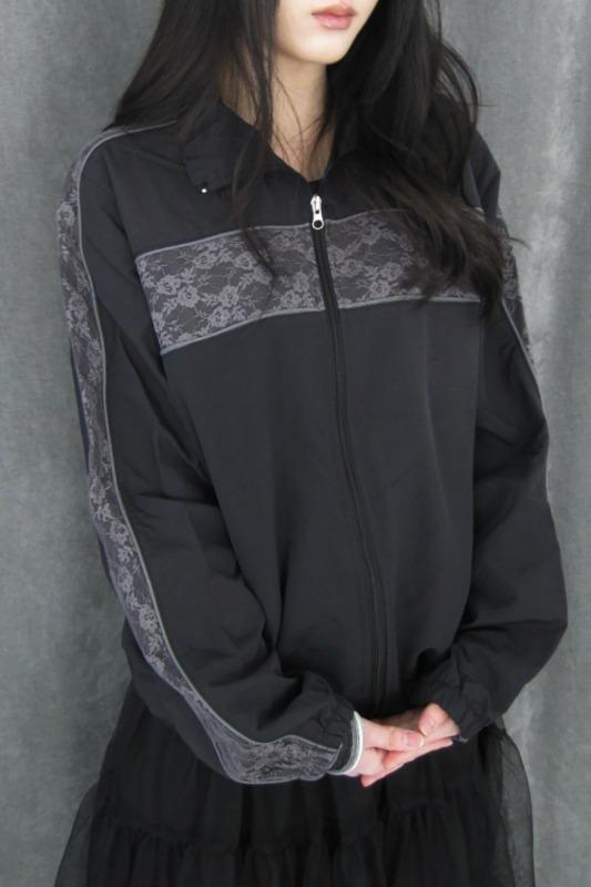 lace veil track jumper (2color)