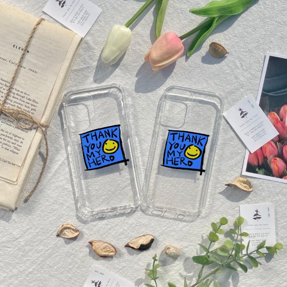 땡큐마이히어로 스마일 후원케이스 - 투명케이스