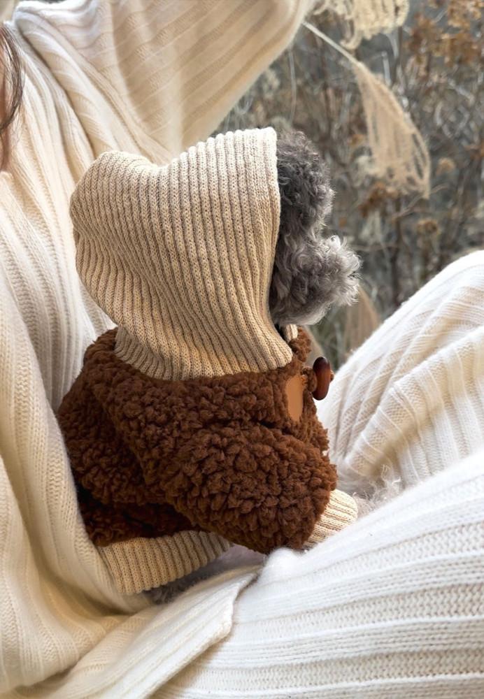 오구오구 강아지옷 바라클라바 후드자켓 S