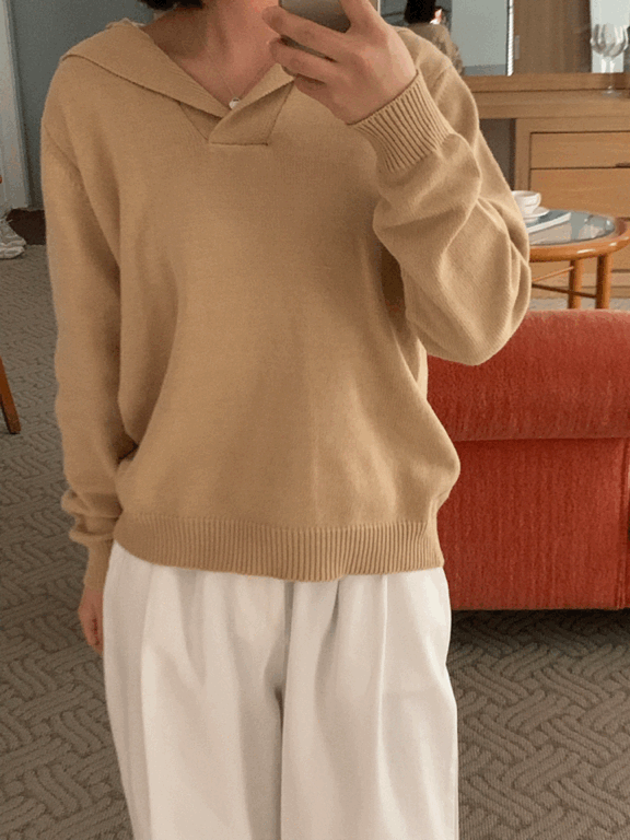 세일러 카라 Knit