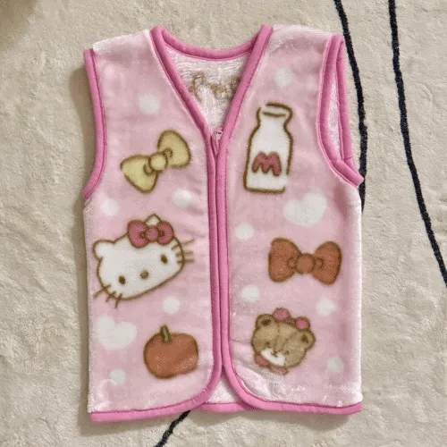<예약>일본정품) 산리오 헬로키티 담요조끼 수면조끼