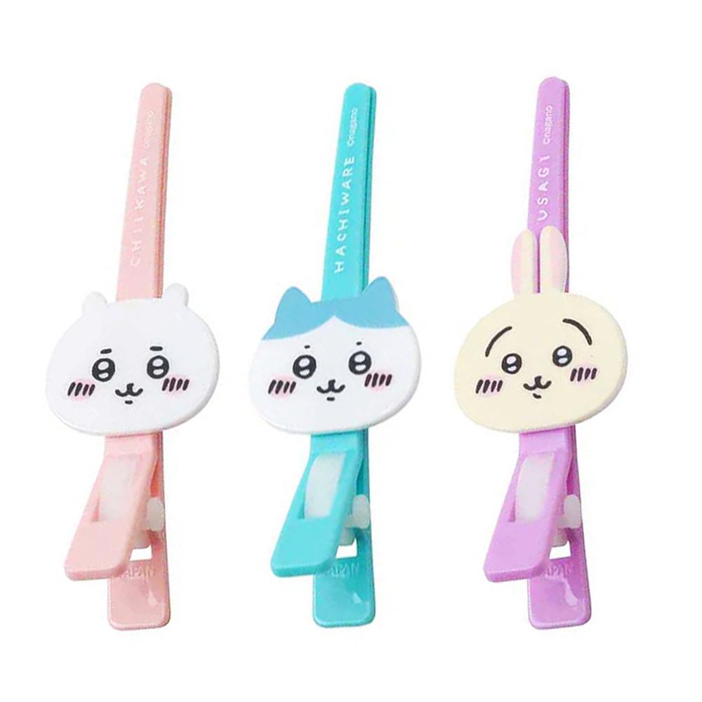 치이카와 롱 헤어클립 집게핀 / 하치와레 우사기