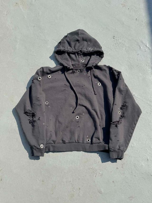 선데이오프클럽 Cartel Shoulder Padded Heavy Terry Hoodie