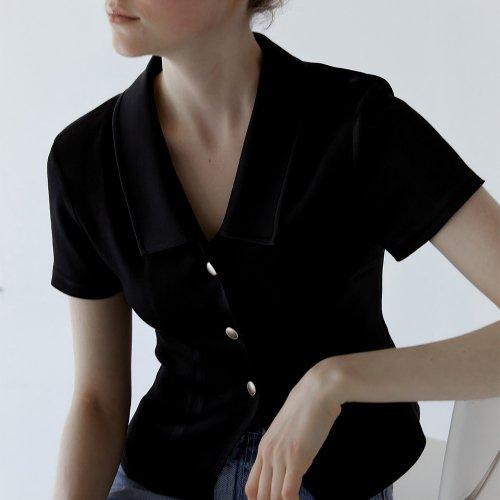 Classy open collar jacket