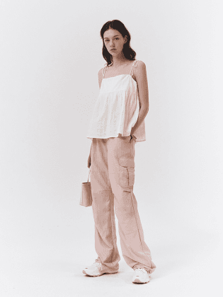 LIGHT STRING CARGO PANTS PINK_UDPA3B230P2