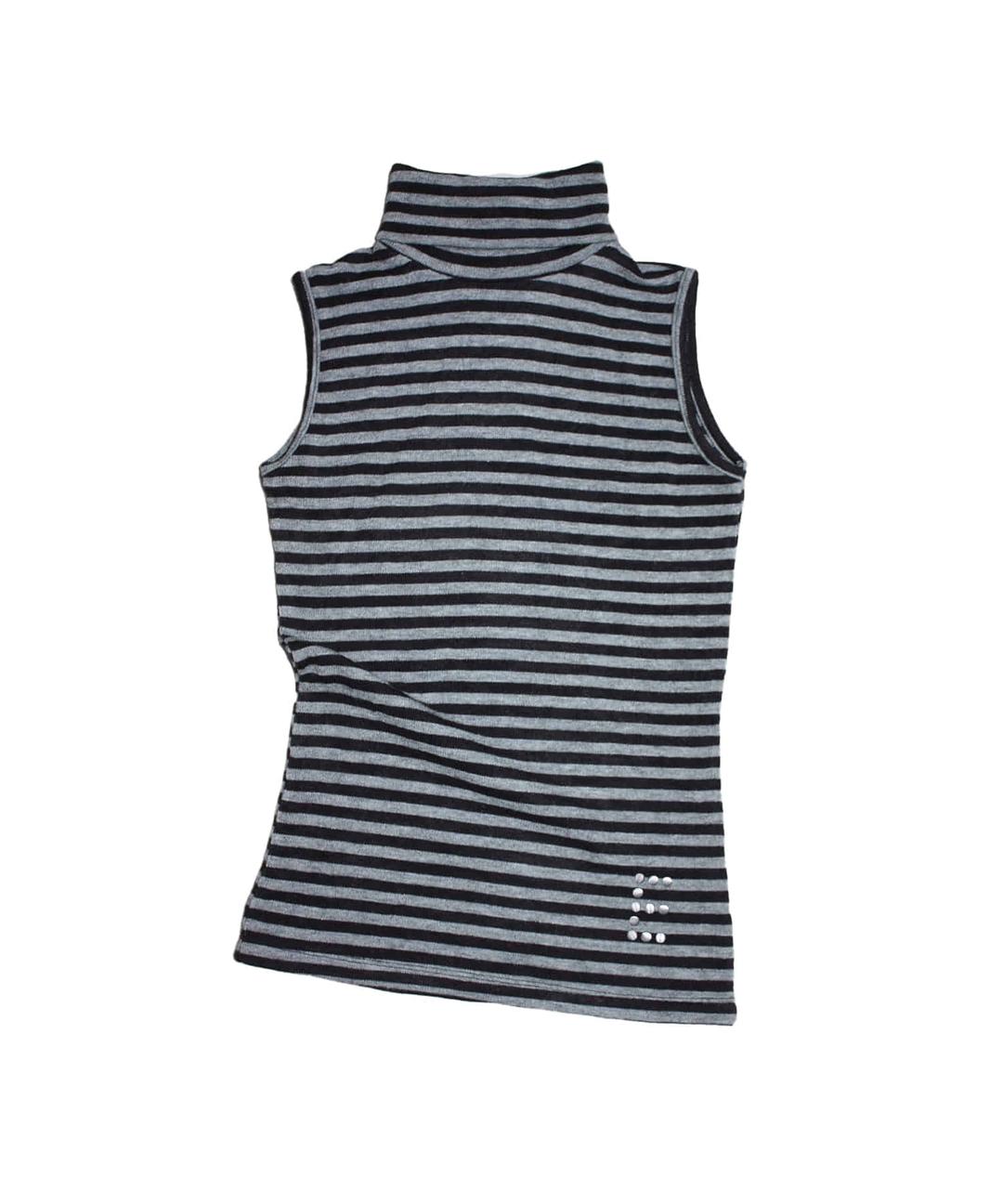 TURTLENECK SLEEVELESS TOP - BLACK