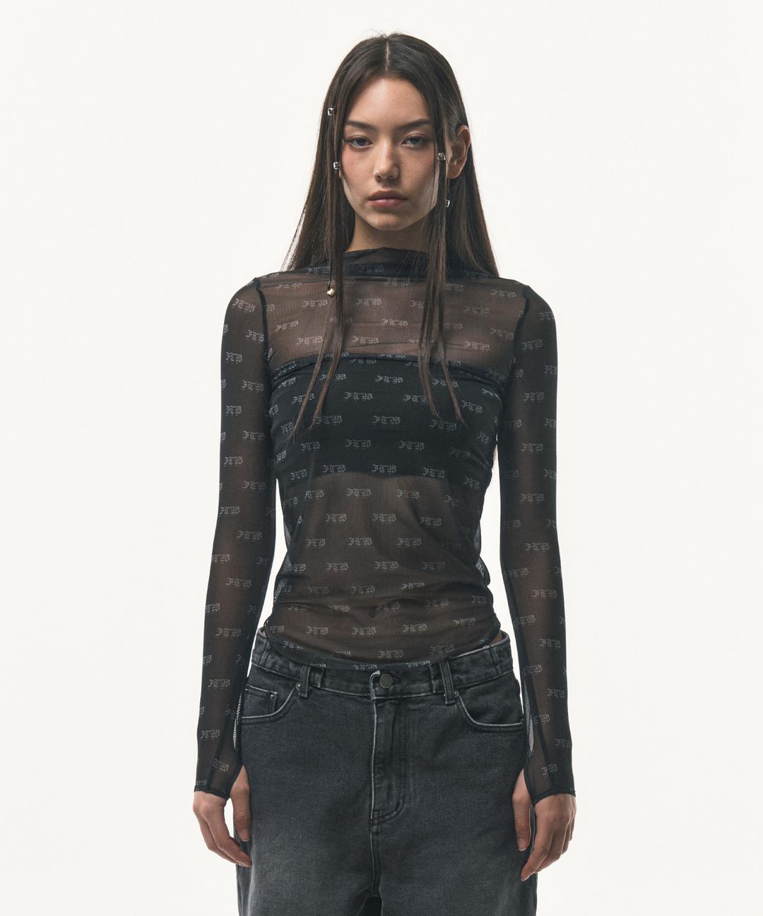 western Logo Mesh T-Shirt (Black)