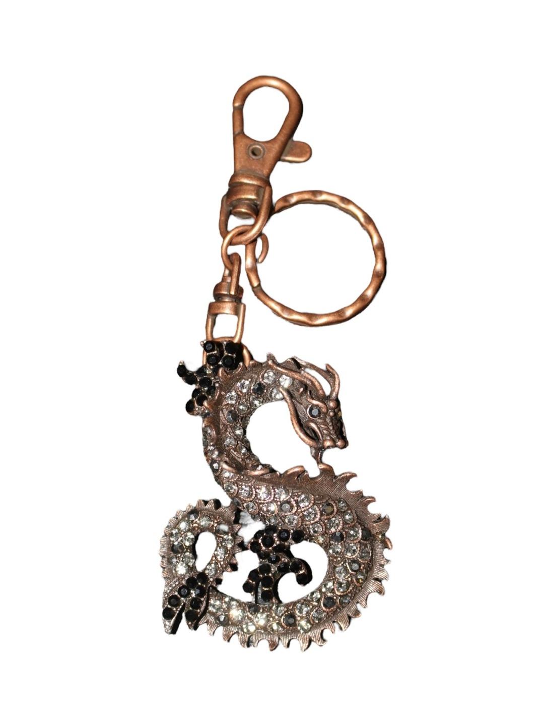 OZZON JAPAN Cubic Point Dragon Key - Ring
