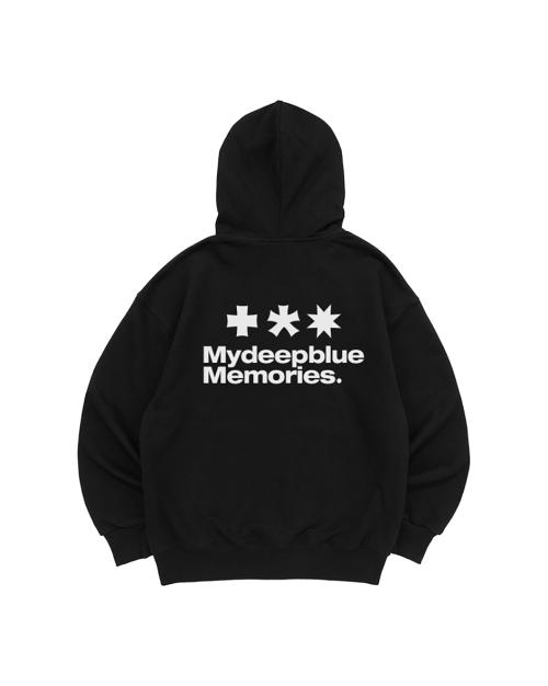 (zp) MM SYMBOL LOGO 2WAY ZIP-UP (BLACK)
