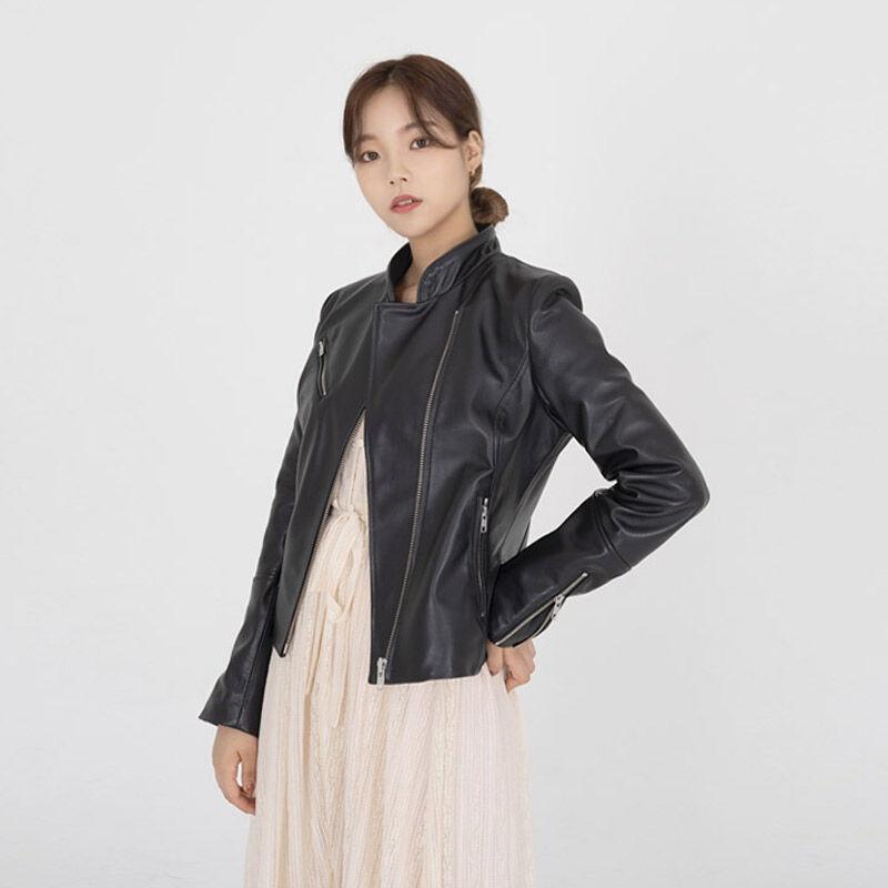 양가죽 비잔틴 라이더 자켓(블랙)