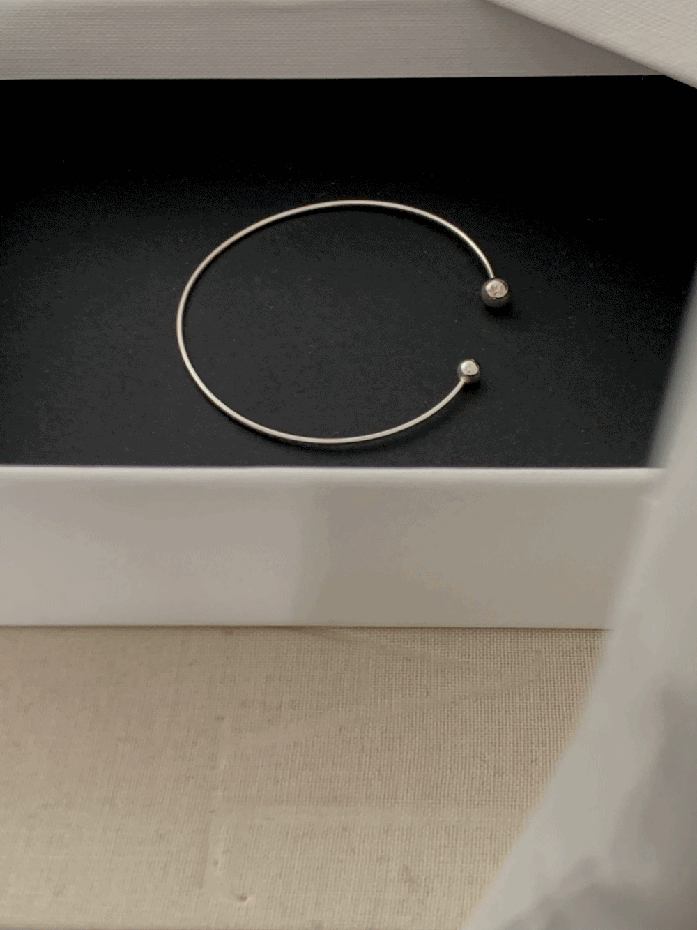 슈흐 실버 뱅글 체인 팔찌_Seurre bangle