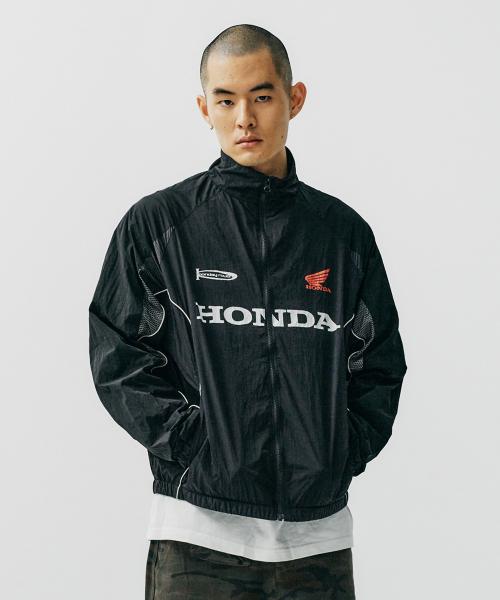 혼다 모터사이클(HONDA MOTORCYCLE)  Honda Track Zip up Jacket All Black - 사이즈 & 후기 | 무신사