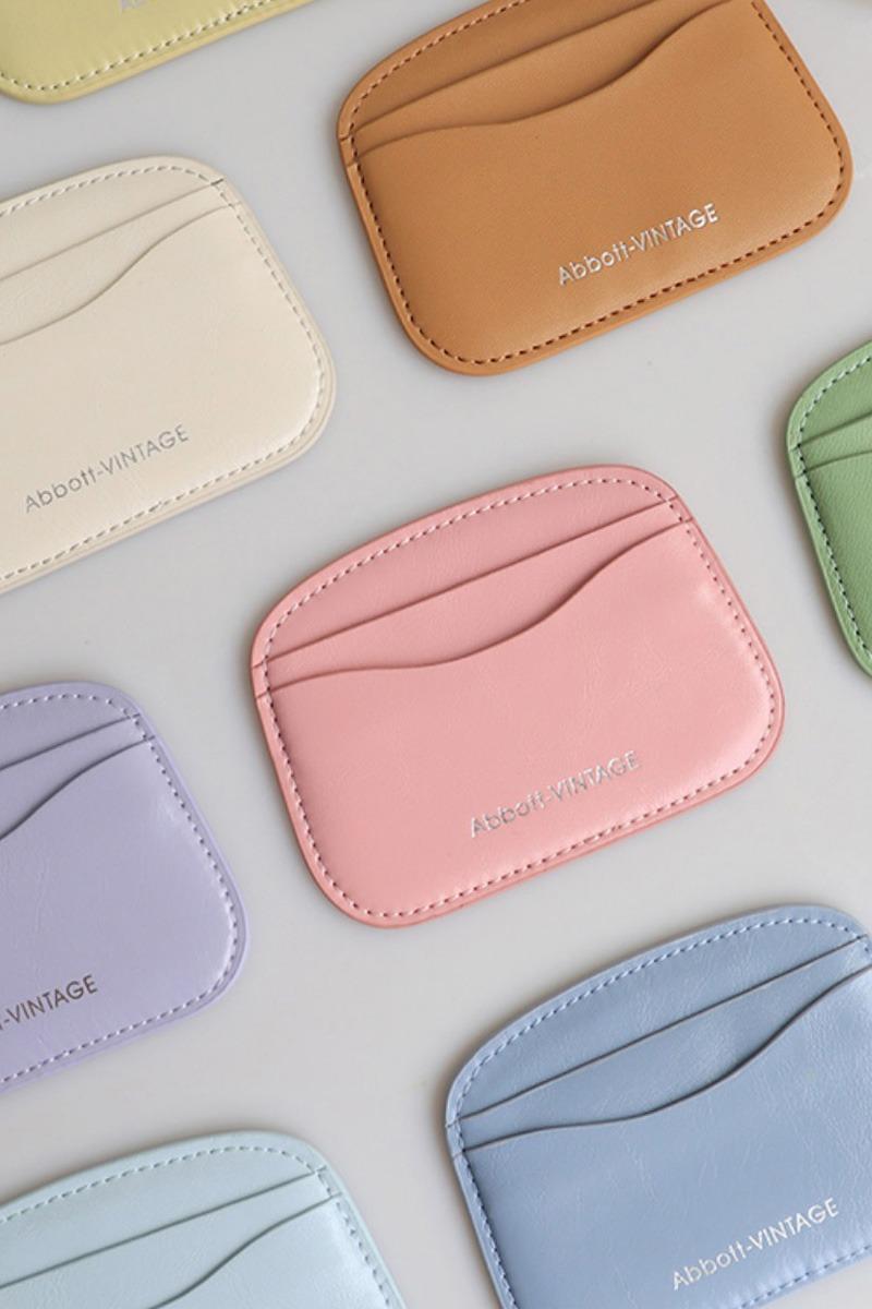 [한정수량 빠른배송] 크리미 파스텔 페블즈 카드지갑