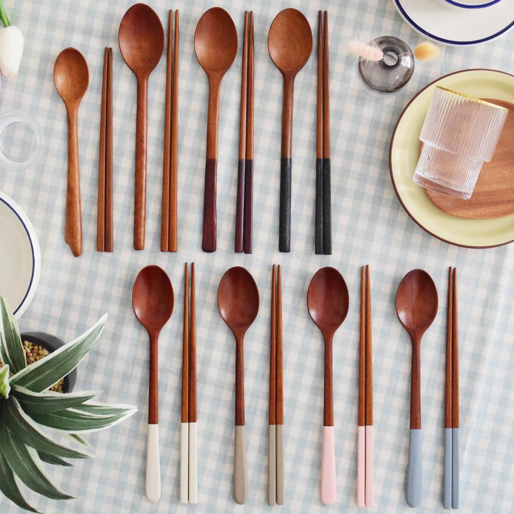 고급 대추나무 수저 세트 (종류별 선택)