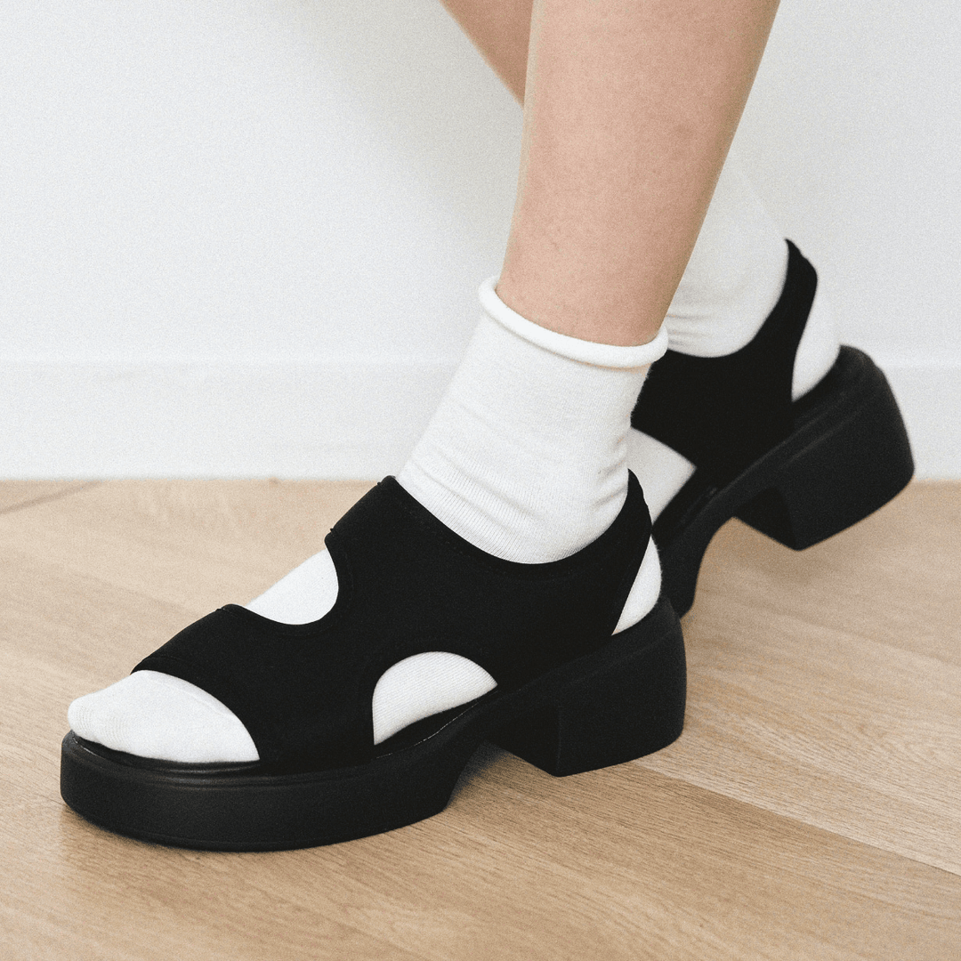 SPUR[스퍼]Neoprene Flatform Sandal -US9006BK