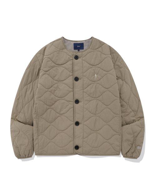 예일(YALE)  웜업 퀼팅 자켓_베이지 - 사이즈 & 후기 | 무신사