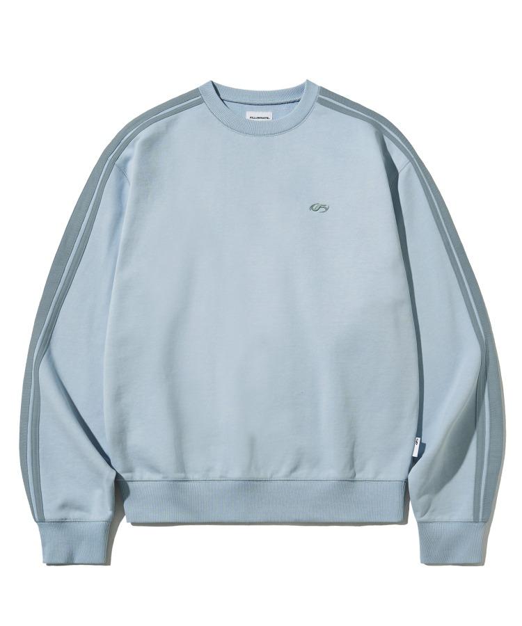 시그니쳐 트랙 스웨트셔츠-스카이블루