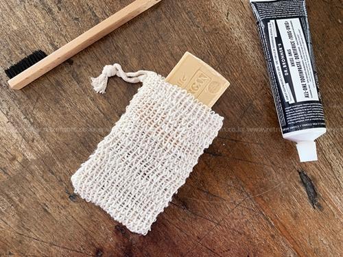 (환경을 생각하는) 100% 천연 소재의 감성 비누주머니/거품망/비누망