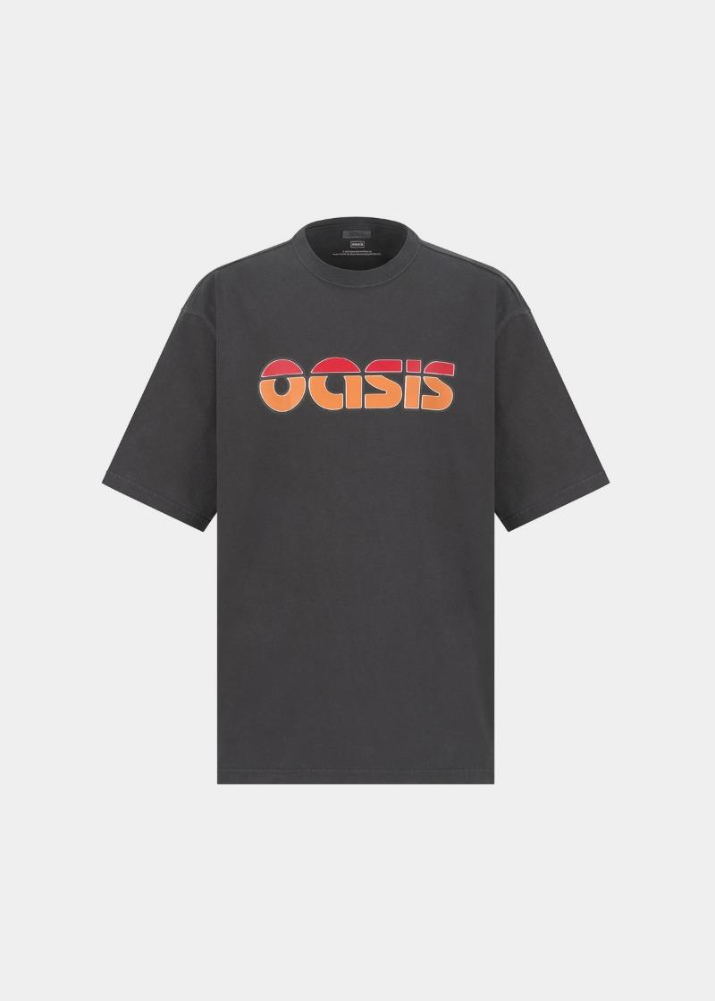NOICE X OASIS LOGO T-SHIRT - CHARCOAL