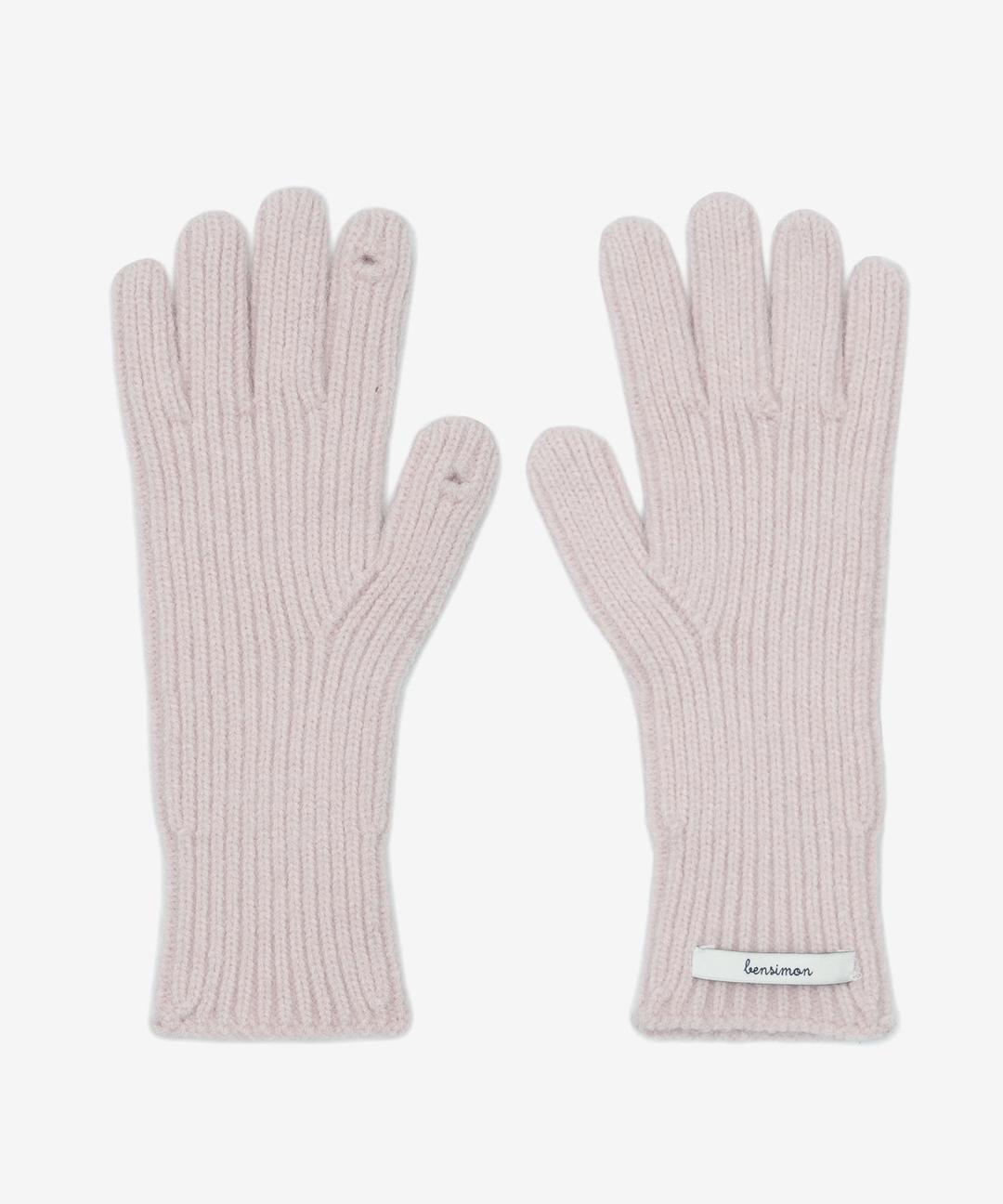 [22FW] FINGER HOLE GLOVES - PINK