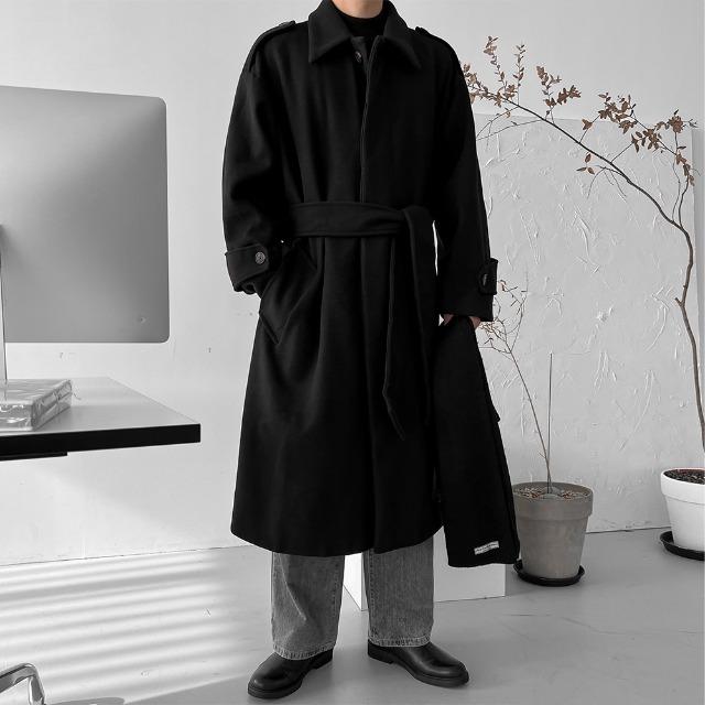 마일드 발마칸 오버핏 울 로브 코트(3color)