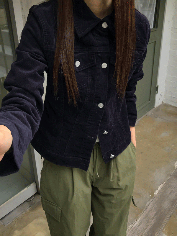 바이도자 [시크라인/어텀무드] 코듀로이 라인 자켓