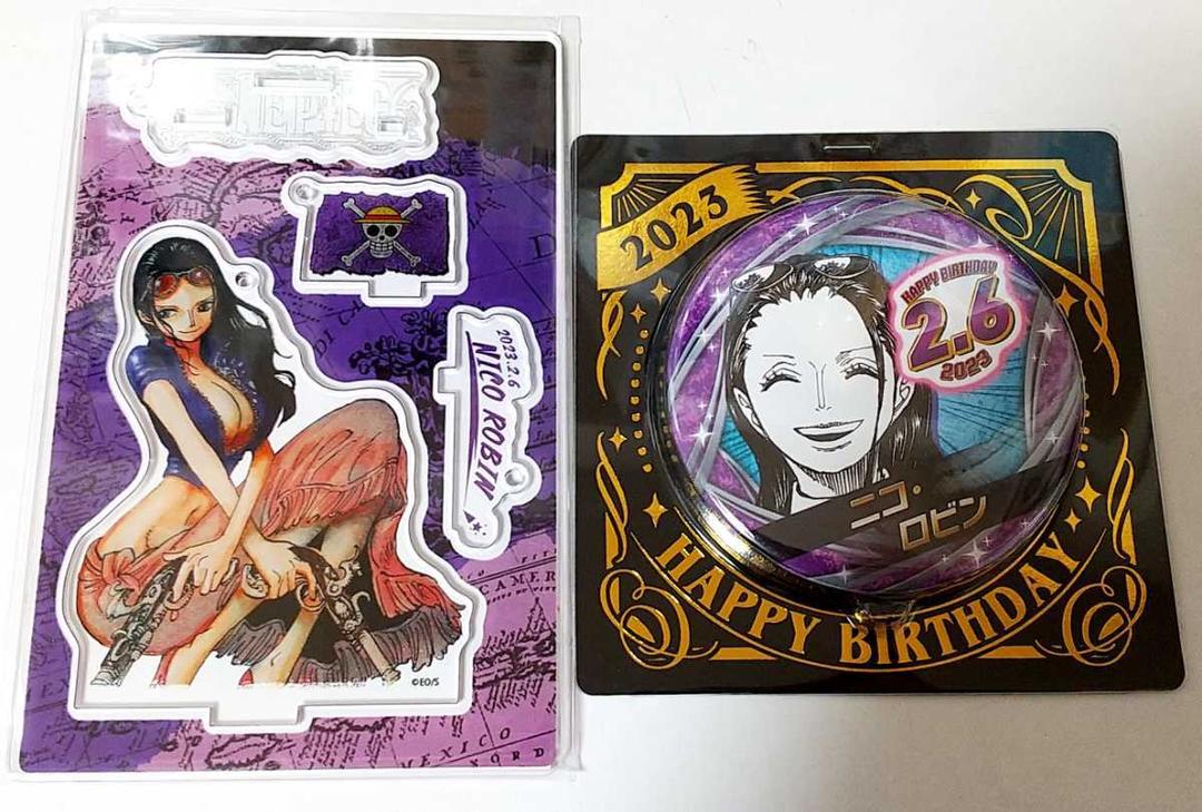 로빈 디오라마 피규어 버스데이 캔 배지 2023 원피스 점프샵 밀짚 스토어 아크릴 스탠드 버스데이 원작 박이 들어간다