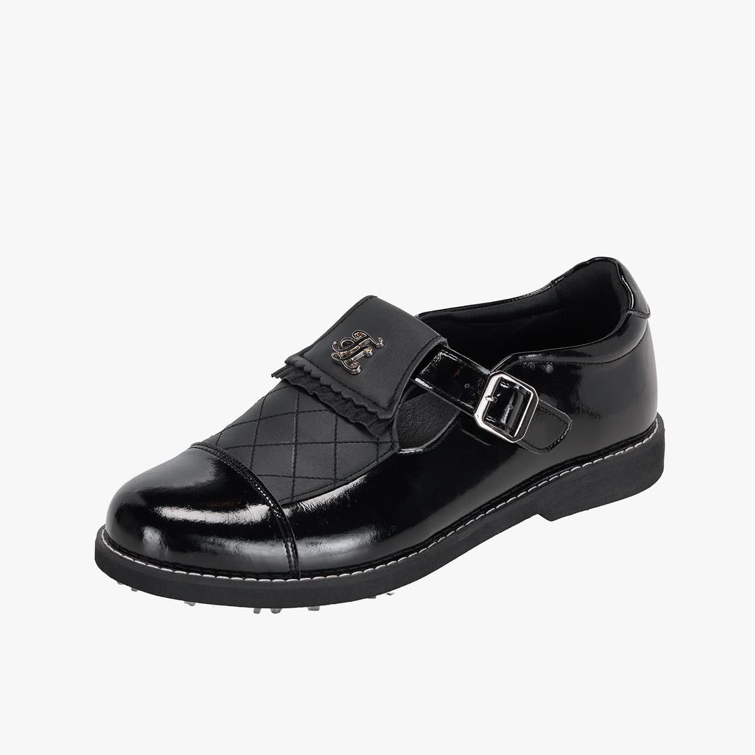 퀼팅 버클 로퍼 (블랙)