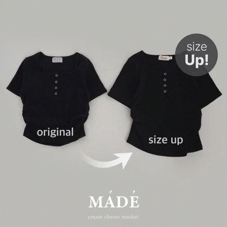 [원조!*카피조심/사이즈up] 자체제작 #크치Made 싱글 반팔 니트 코튼 크롭티 - t / (데일리,여름,휴양지,힙한룩 필수 아이템)