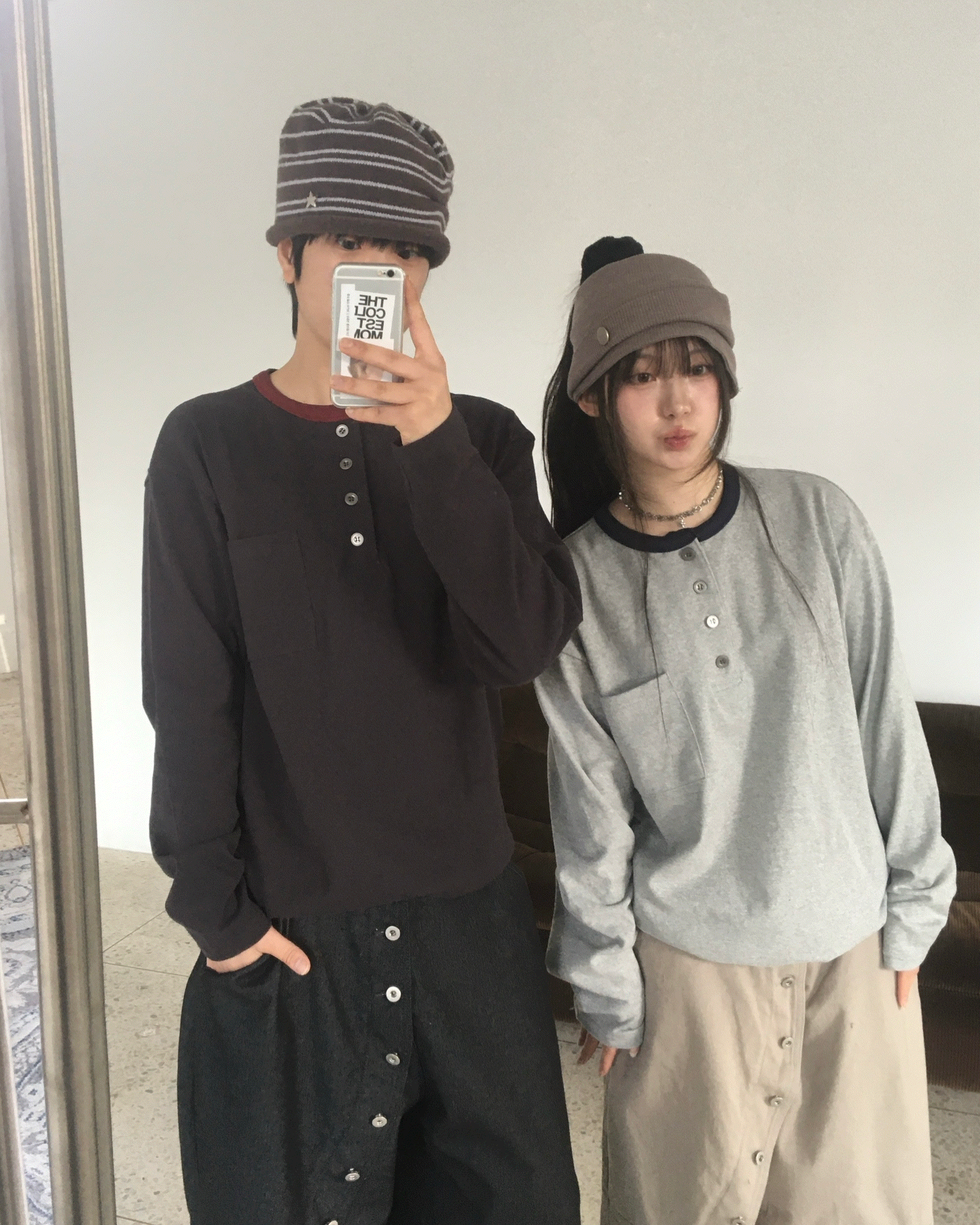 노아 링거 헨리넥 긴팔 슬리브 (3C)