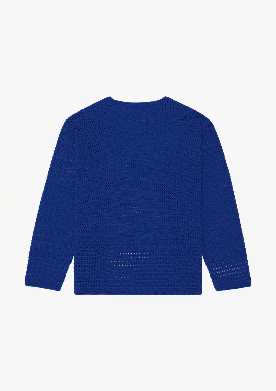Lilt Crochet Knit in Blue