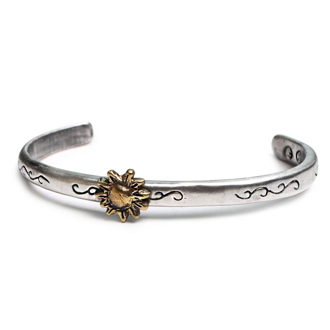 Sun Nature Patterned Bangle