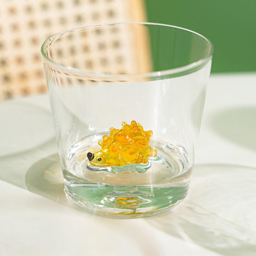 애니멀팜 글라스 고슴도치 400ml