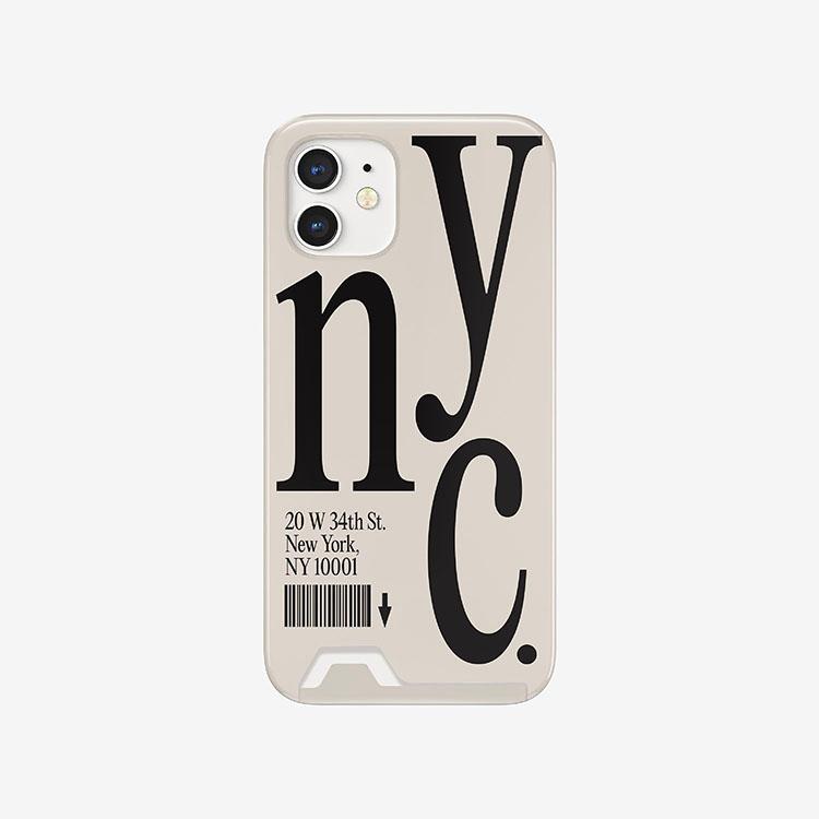 NYC phone case (beige)