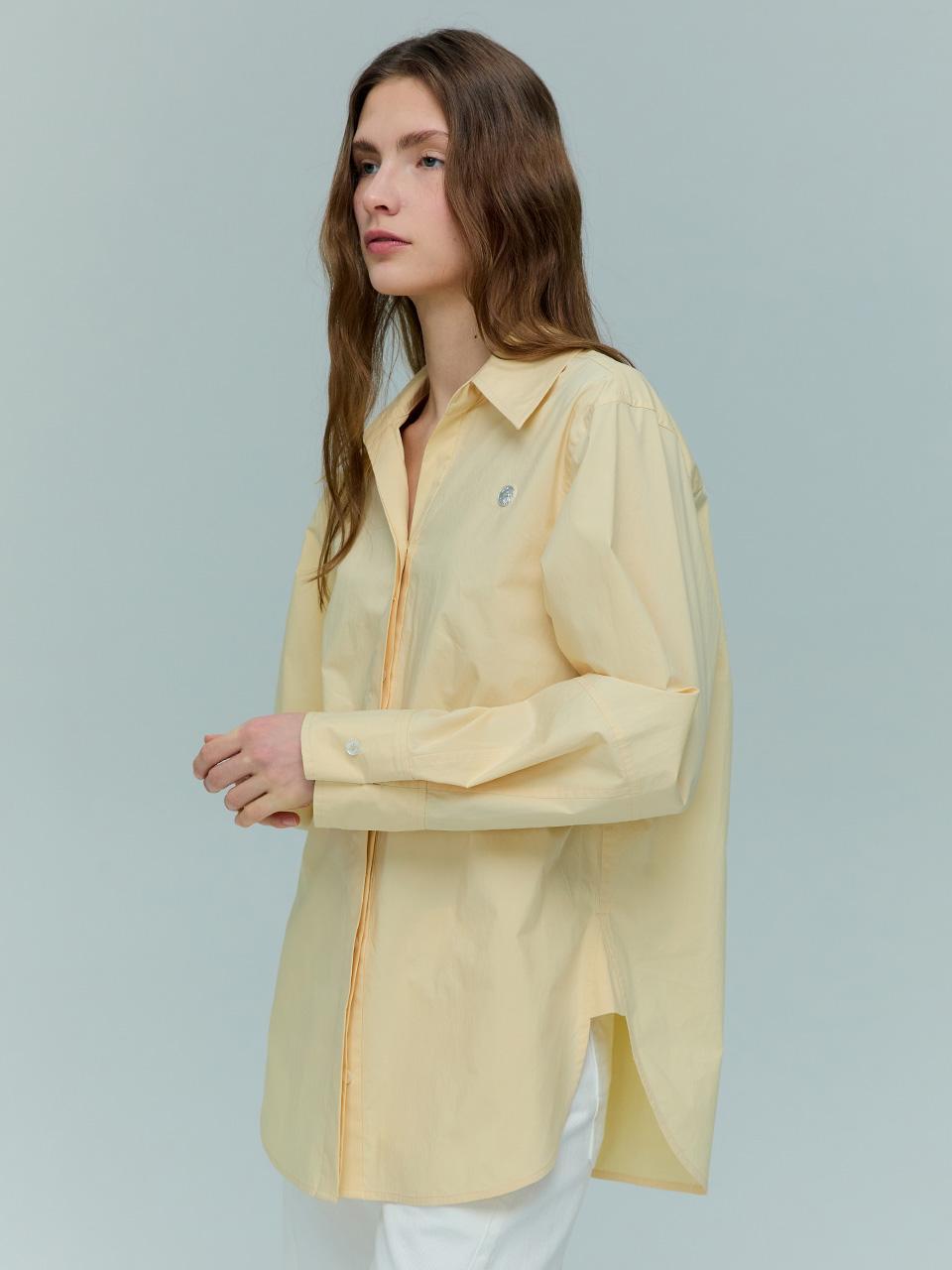 OPEN COLLAR STEADY SHIRT [BUTTER YELLOW]