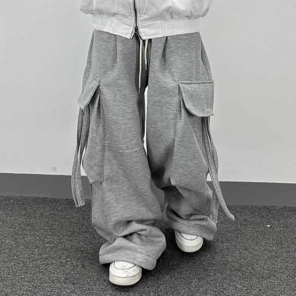 스트랩 카고 면 팬츠