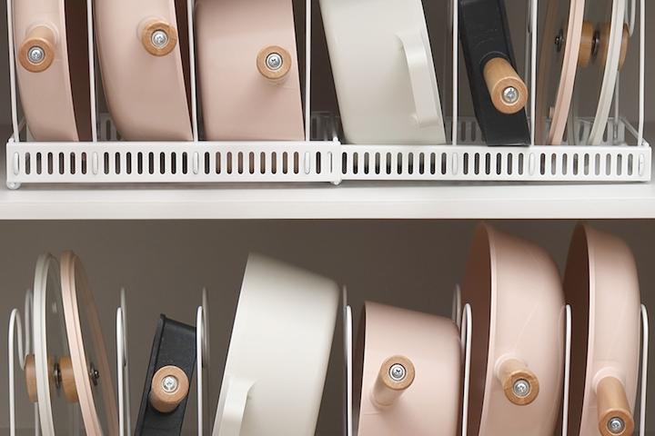 1+1 확장형 후라이팬 정리대 2p세트