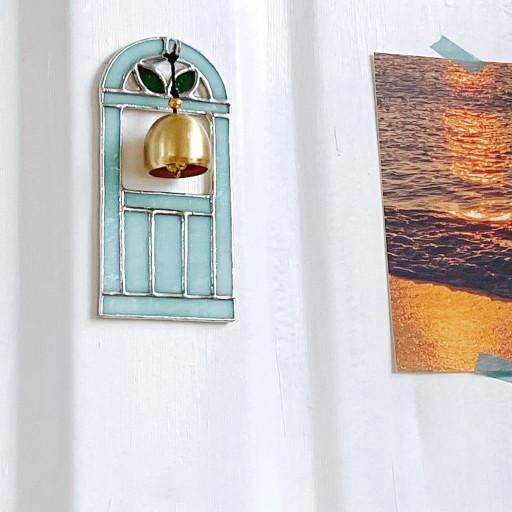 스테인드글라스 엔틱도어 도어벨 현관종