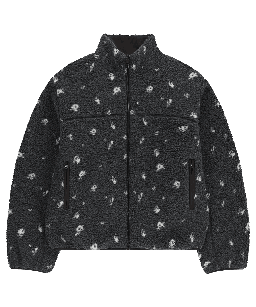 PETAL REVERSIBLE FLEECE JACKET GREY