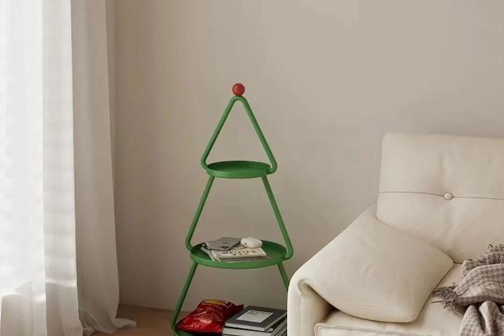 [해외] 3단 철제 트리 스탠드 선반 80cm 크리스마스 인테리어 수납 장식